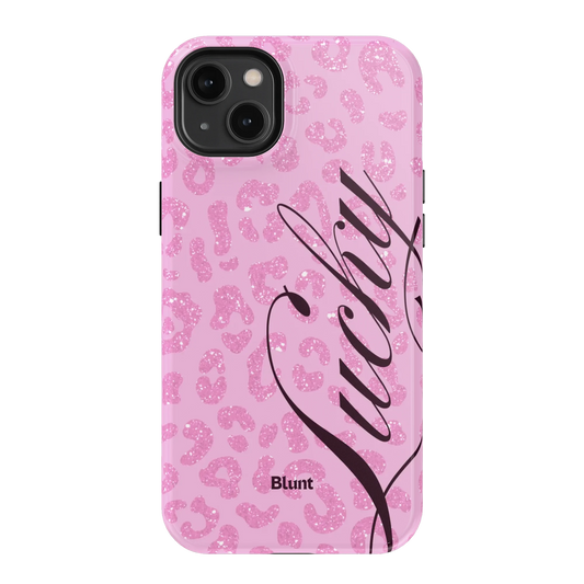 Pink Cheetah Lucky iPhone Case
