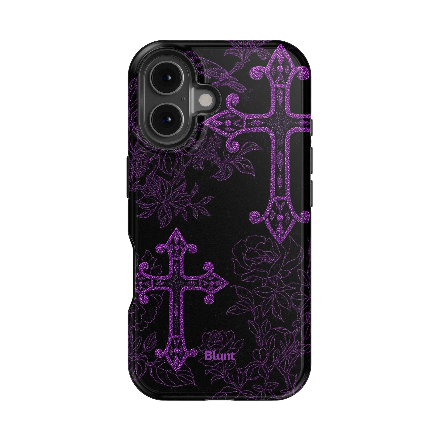 Purple Cross iPhone Case