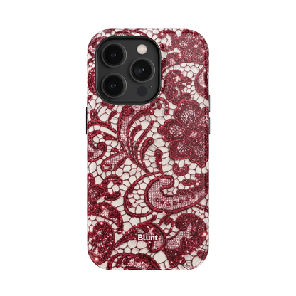 Crimson Lace iPhone Case