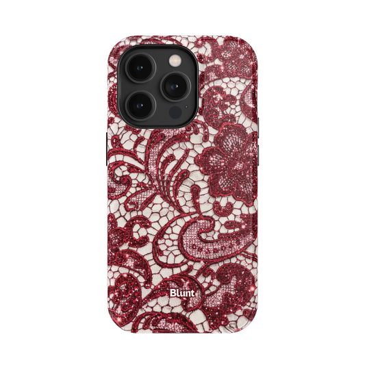 Crimson Lace iPhone Case