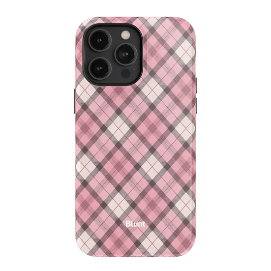 Pink Plaid iPhone Case