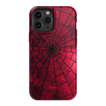 Crimson Web iPhone Case