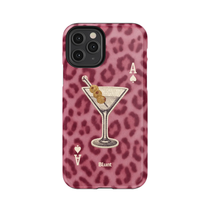 Pink Cheetah Dirty Martini iPhone Case