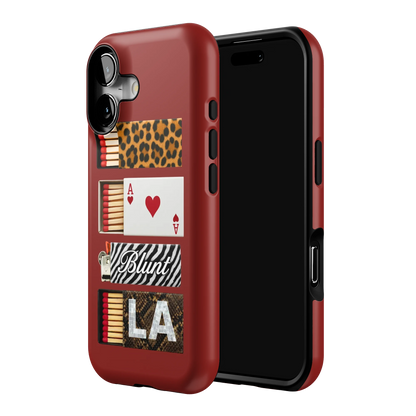 Burgundy Match iPhone Case