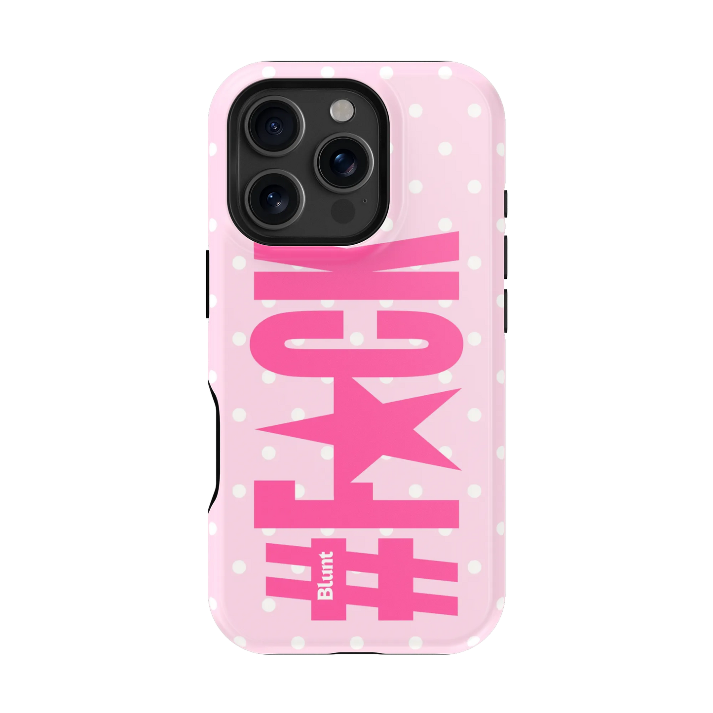 Pink Polka Riot iPhone Case