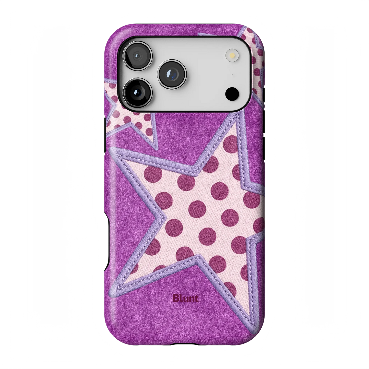 Lilac Crush Polka Star iPhone Case