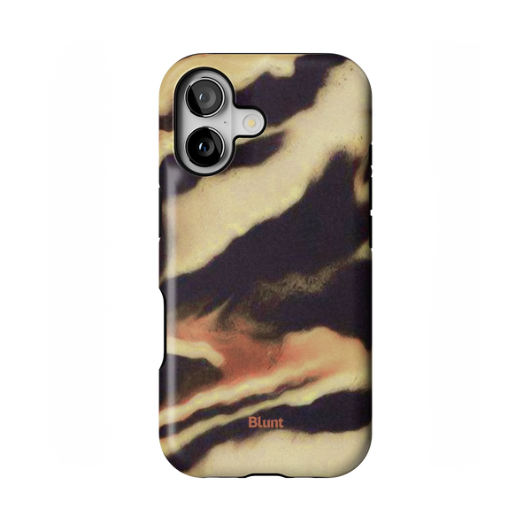 Sahara Wave iPhone Case: swirling beige and black waves on a textured surface