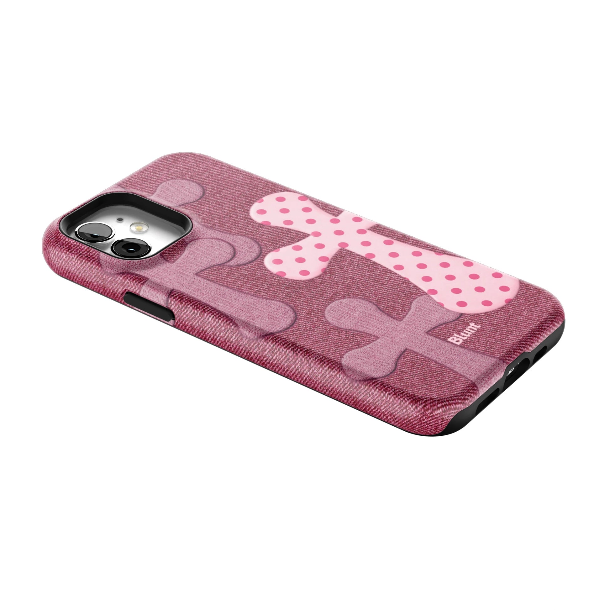 Pink-Polka-Patch-iphone-case-iPhone 12-2