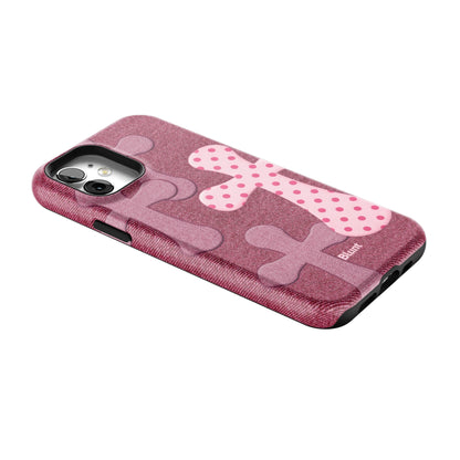 Pink-Polka-Patch-iphone-case-iPhone 12-2