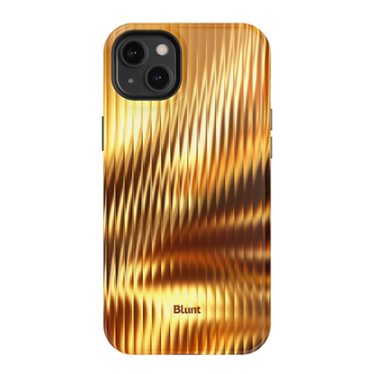 Golden Ripple iPhone Case