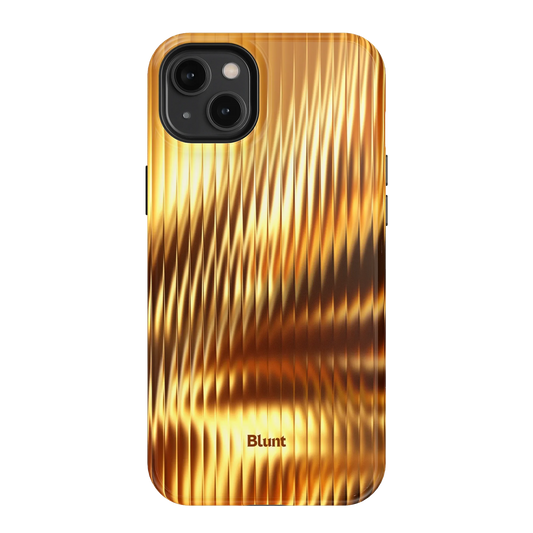 Golden Ripple iPhone Case