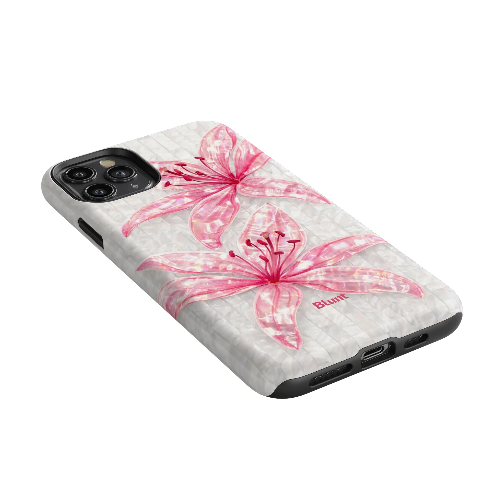 Pink-Floral-Luster-iphone-case-iPhone 11 Pro Max-2