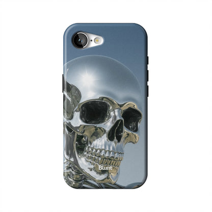 Chrome Skull iPhone Case