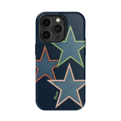 Neon Stars iPhone Case