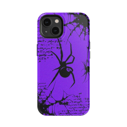 Violet Script iPhone Case