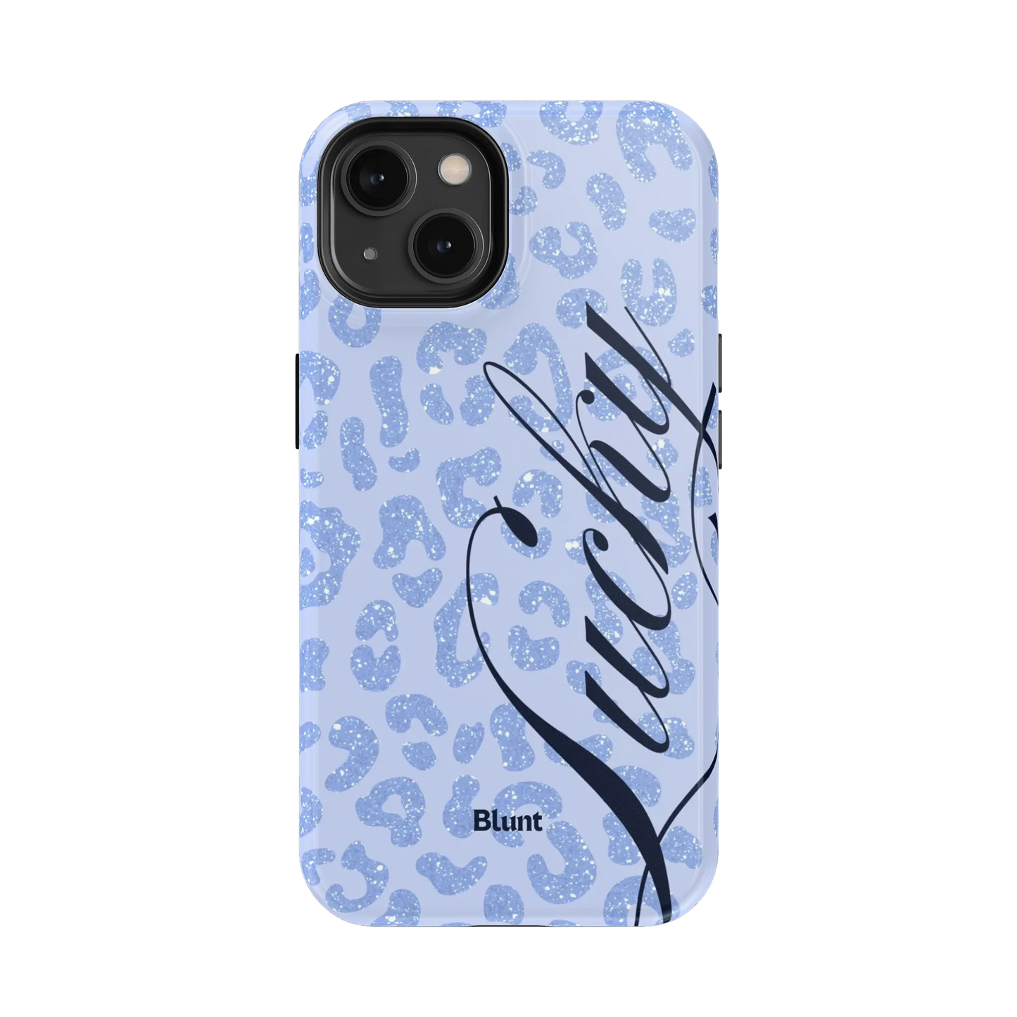 Blue Cheetah Lucky iPhone Case
