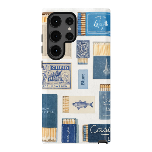 Teal flame Samsung Case