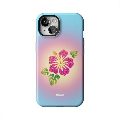 Hibiscus-Glow-iphone-case-iPhone 13-1