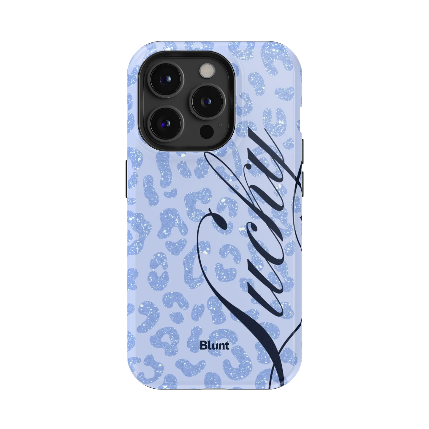 Blue Cheetah Lucky iPhone Case