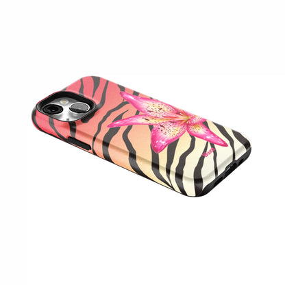Striped-Lilly-iphone-case-iPhone 13 Mini-2