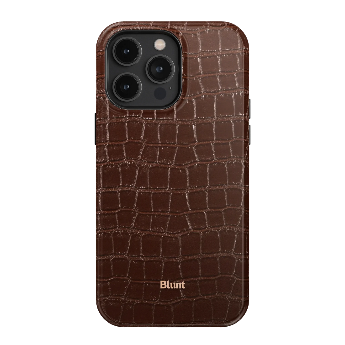 Chestnut Croc iPhone Case
