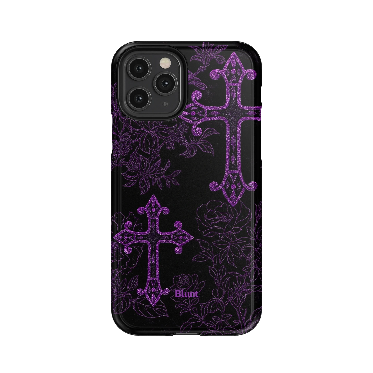 Purple Cross iPhone Case