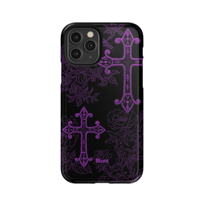 Purple Cross iPhone Case