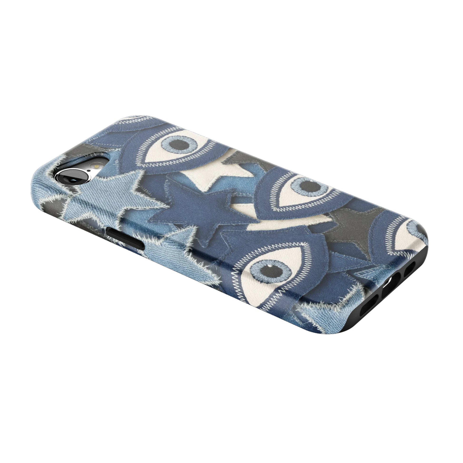 Evil-Eye-Denim-iphone-case-iPhone 17 E-2