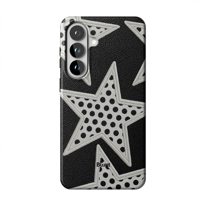 Noir Polka Star Samsung Case
