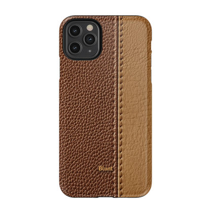 Two-Tone Walnut iPhone Case