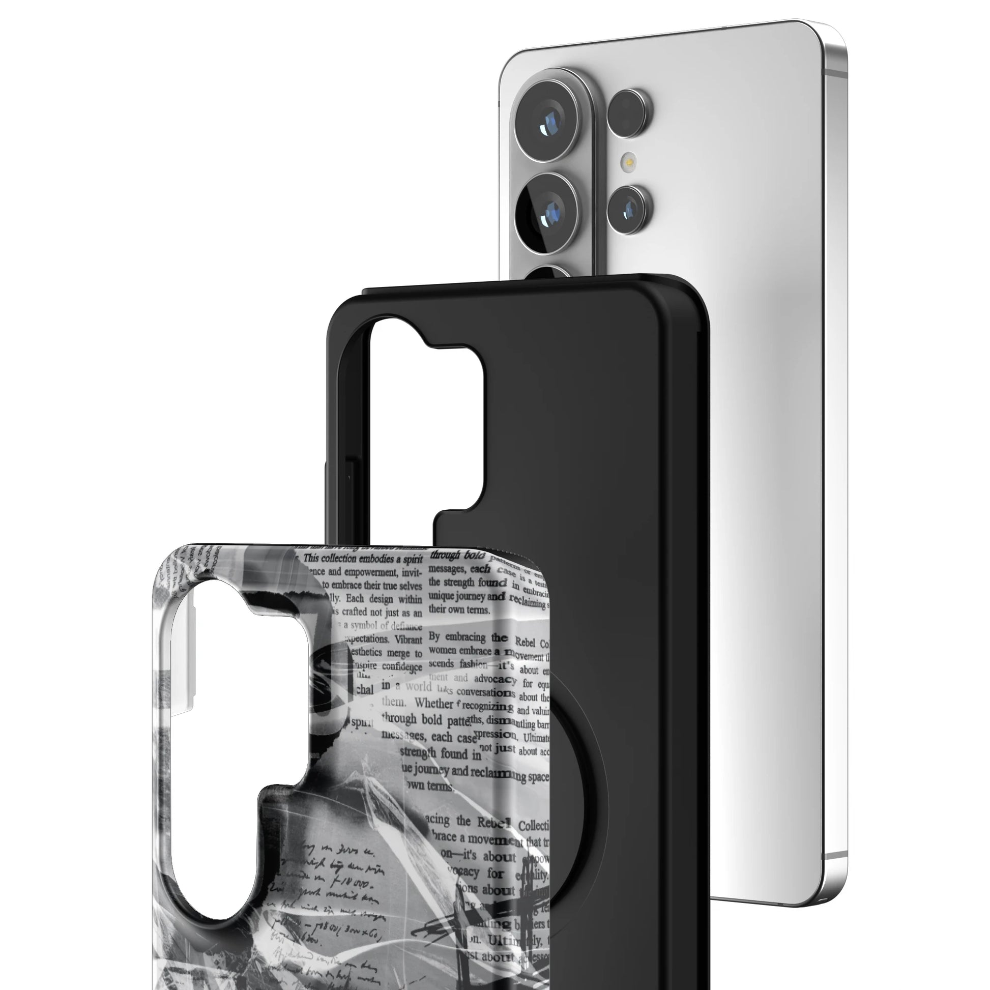 Black-Love-Letter-samsung-case-Galaxy S26 Ultra-3