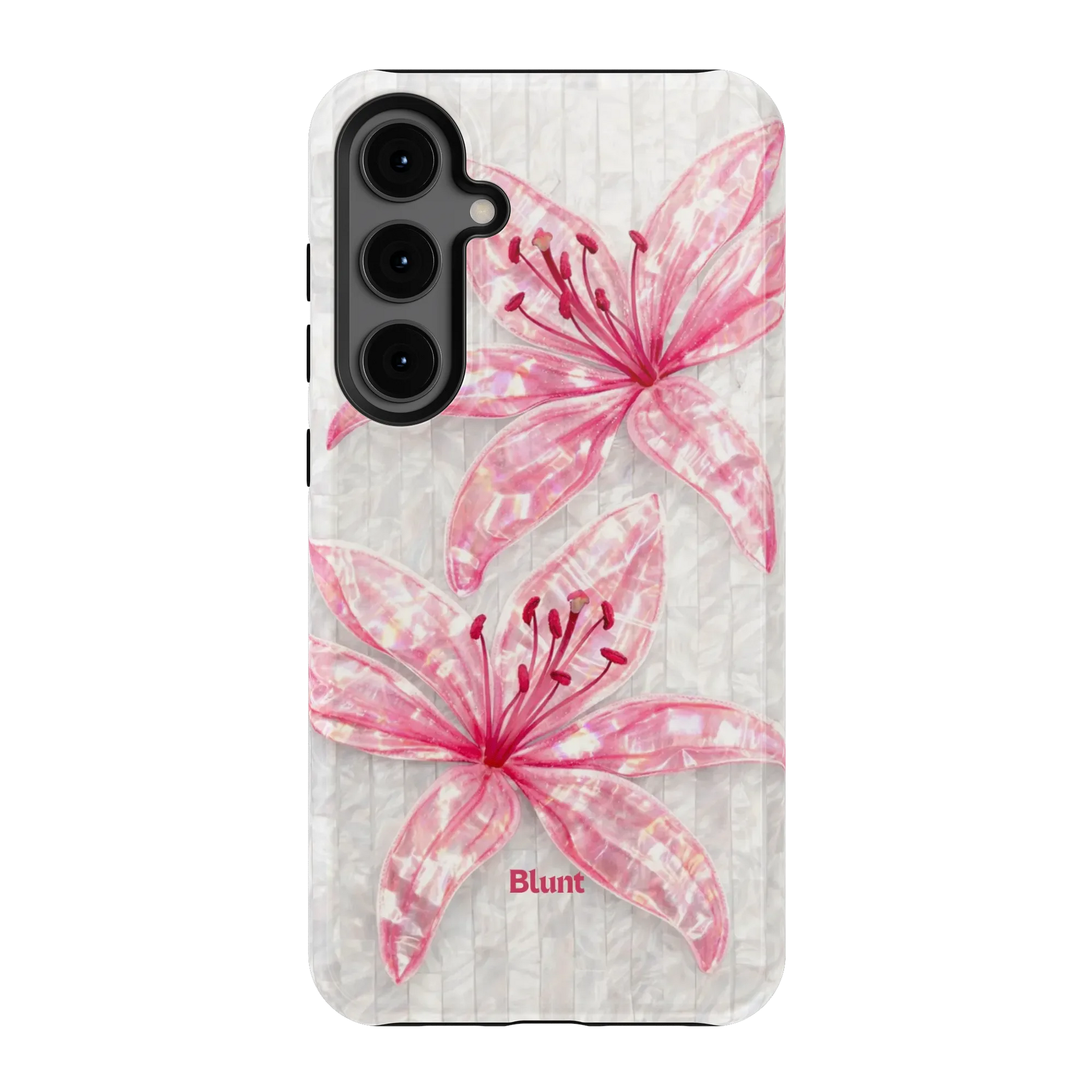 Pink-Floral-Luster-samsung-case-S24 Plus-1