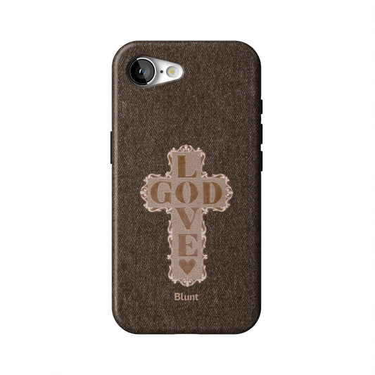 Love-God-Brown-Cross-iphone-case-iPhone 17 E-1