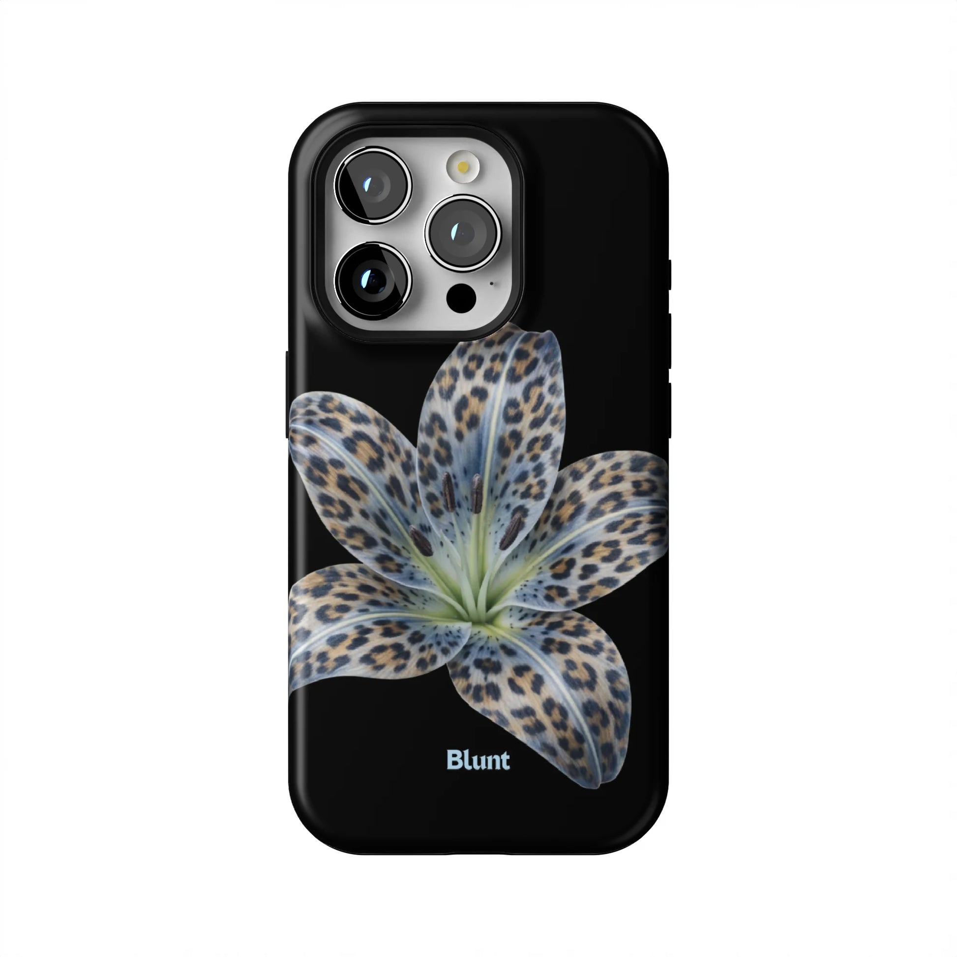 Blue-Leopard-Bloom-iphone-case-iPhone 15 Pro-1
