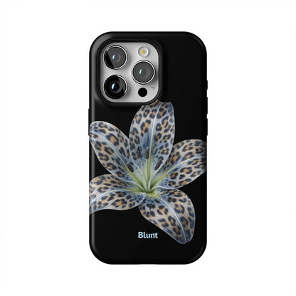 Blue-Leopard-Bloom-iphone-case-iPhone 15 Pro-1