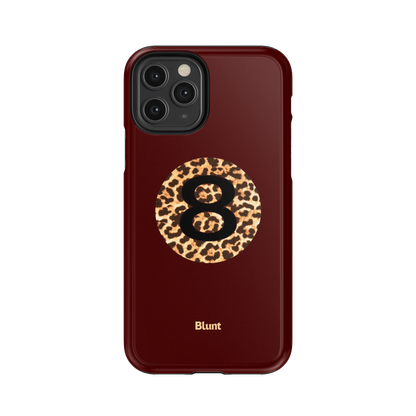 Burgundy Magic 8 iPhone Case