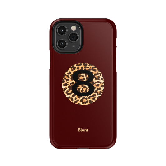 Burgundy Magic 8 iPhone Case