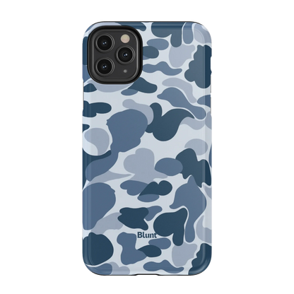 Bluish Camo iPhone Case