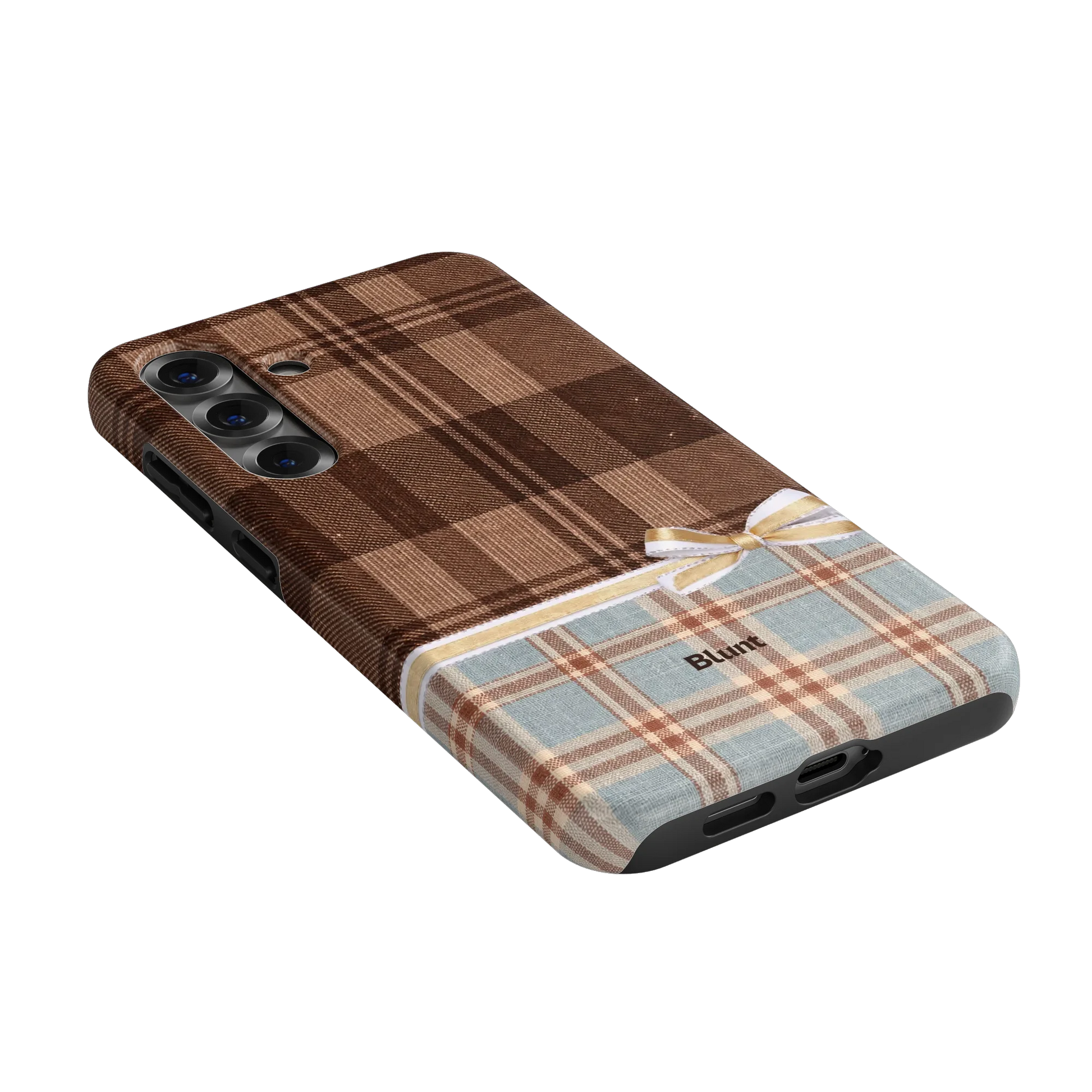 Mocha-Plaid-samsung-case-S25 Plus-2