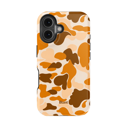 Orange Camo iPhone Case