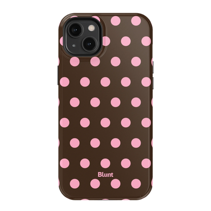 Chocolate Polka iPhone Case