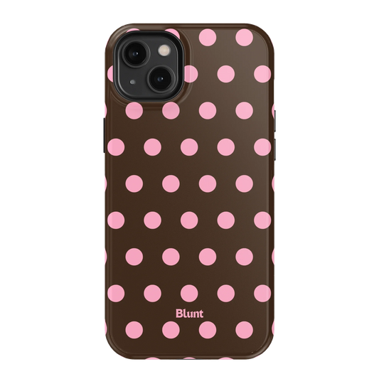 Chocolate Polka iPhone Case
