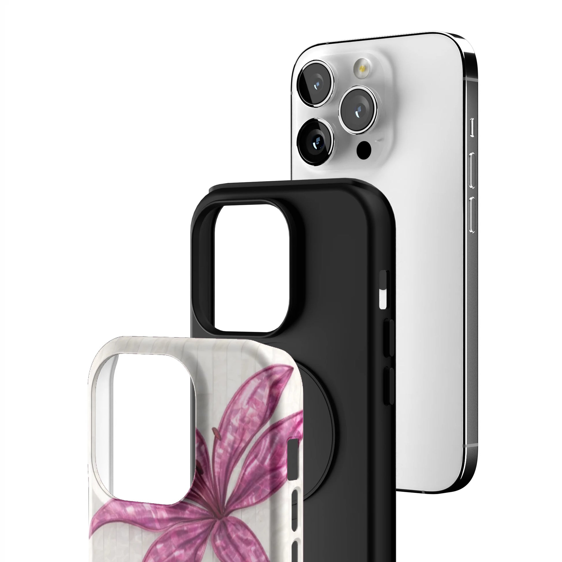 Purple-Floral-Luster-iphone-case-iPhone 14 Pro-3