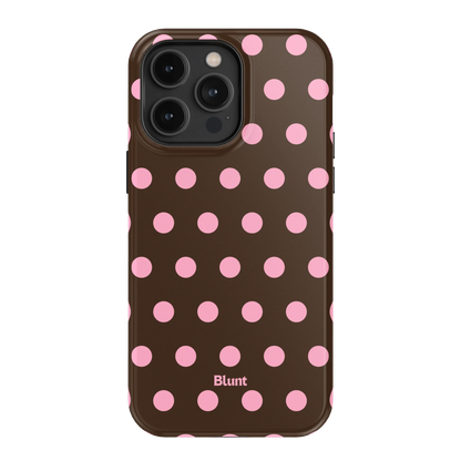 Chocolate Polka iPhone Case
