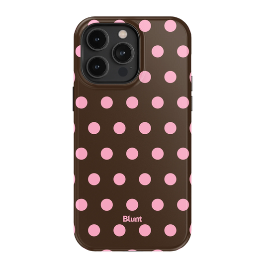 Chocolate Polka iPhone Case