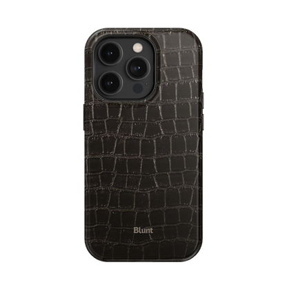 Onyx Croc iPhone Case