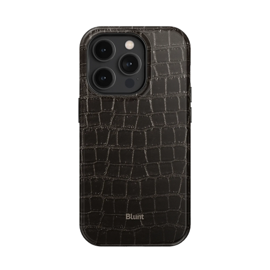 Onyx Croc iPhone Case