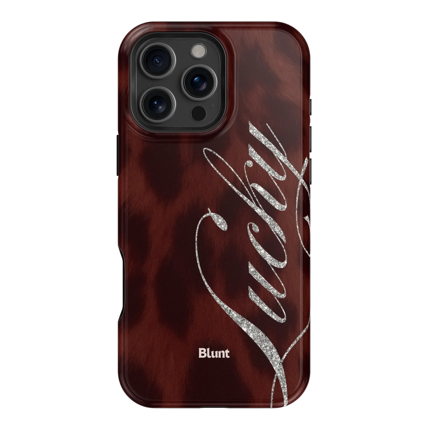 Brown Cheetah Lucky iPhone Case