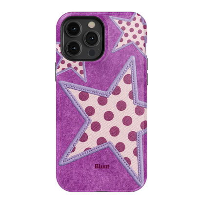 Lilac Crush Polka Star iPhone Case