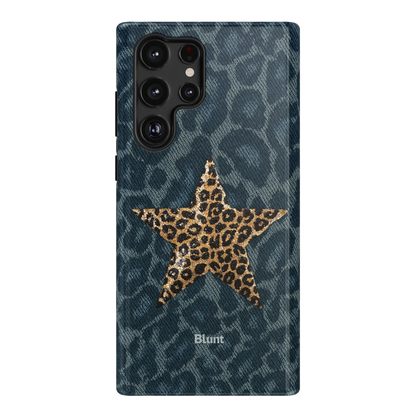 Denim Cheetah Samsung Case